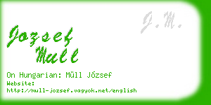 jozsef mull business card